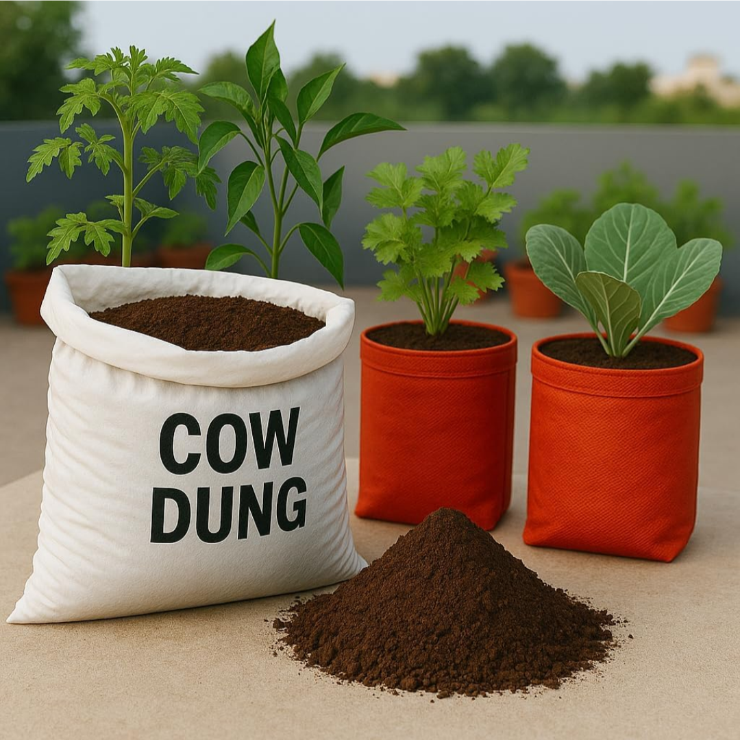 Natural Cow Dung Fertiliser for Plants, Organic Garden Manure, Plant Nutrition